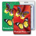 Luggage Tag - 3D Lenticular Butterflies Stock Image (Blank)